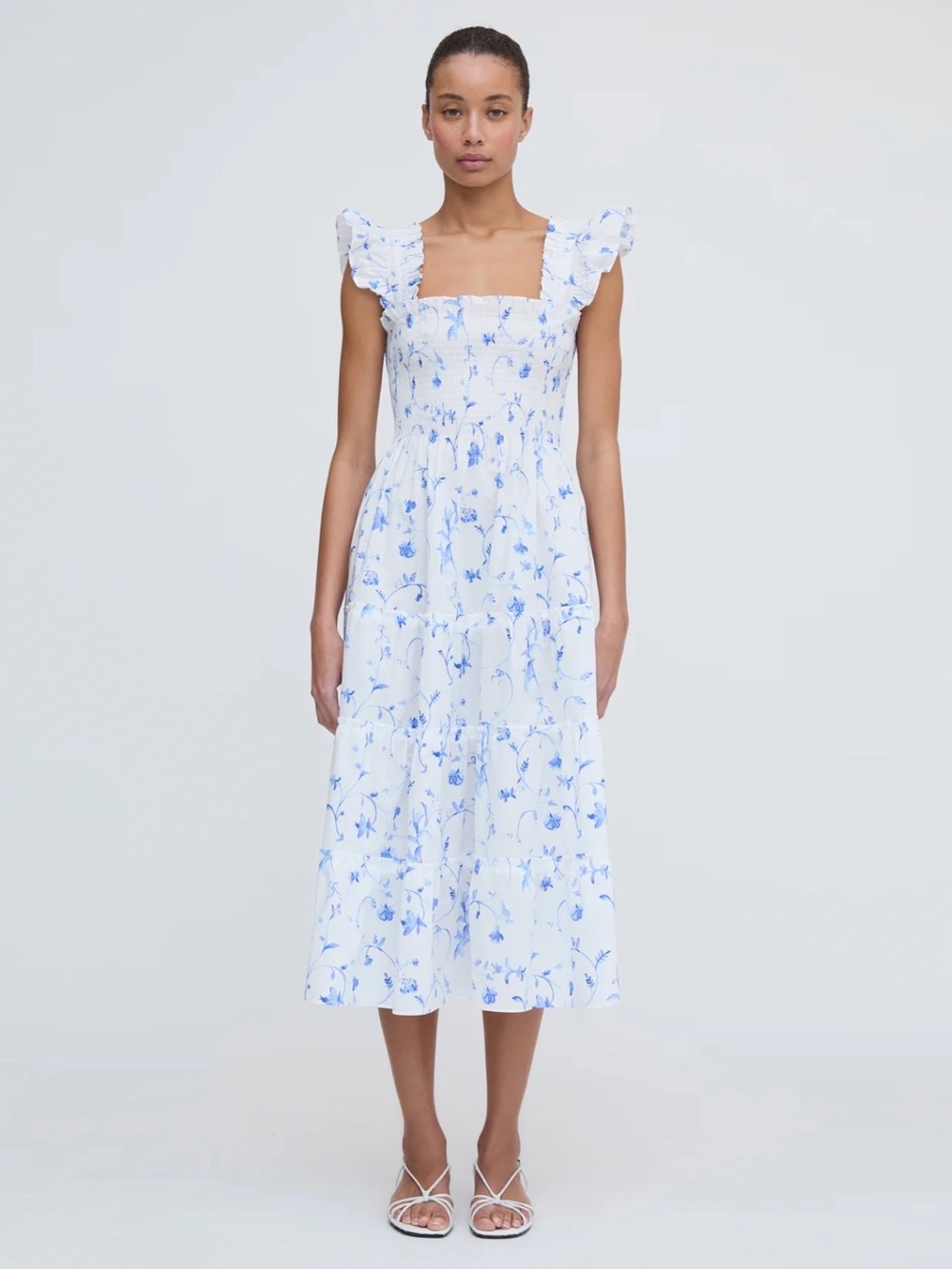 Hill House Ellie Nap Dress in Blue Botanical